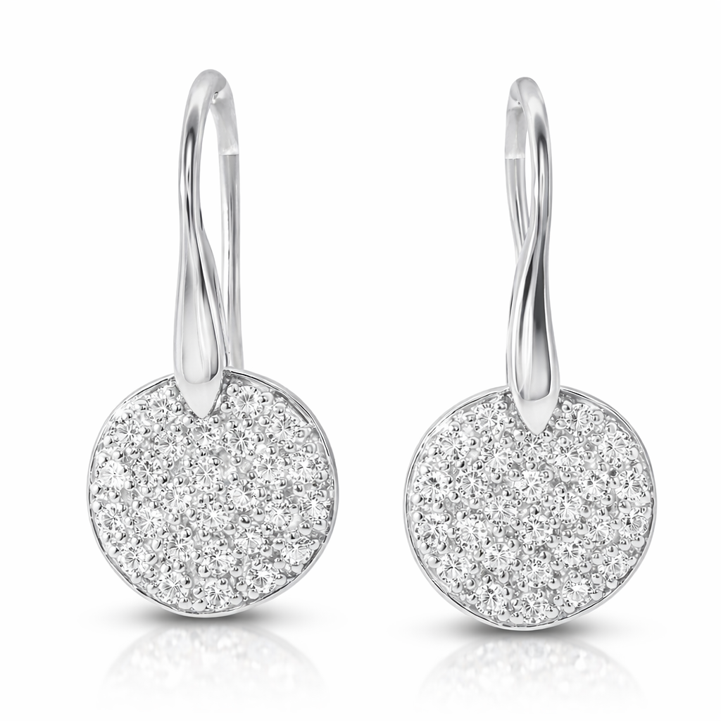 1.11CT  Diamond  14k Gold Earring