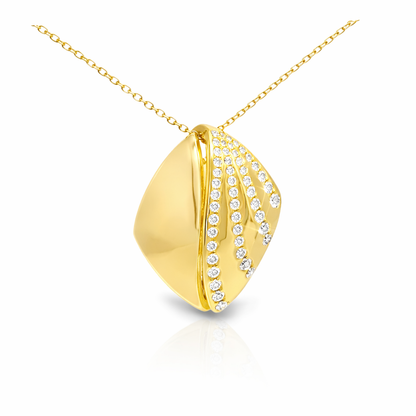 0.47Ct Diamond Pendant 14k Yellow Gold