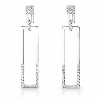 0.20CT Diamond 14k White Gold Earring