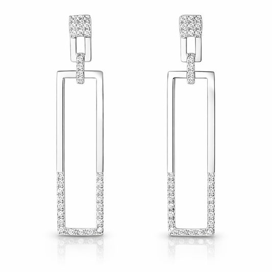 0.20CT Diamond 14k White Gold Earring