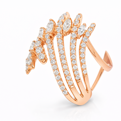 1.77CT Diamond Ring 18k Rose Gold