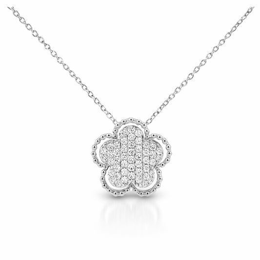 0.41CT Diamond Pendant 14k White Gold