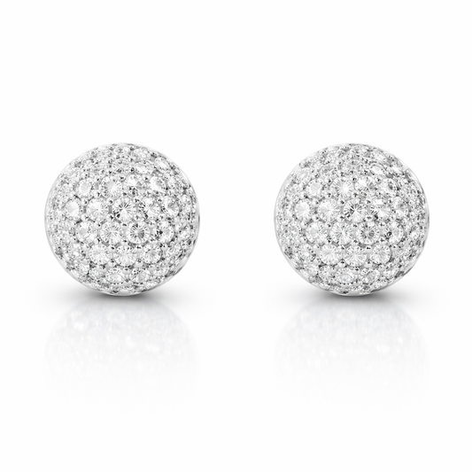 0.57ct Diamond 14k White Gold Earring