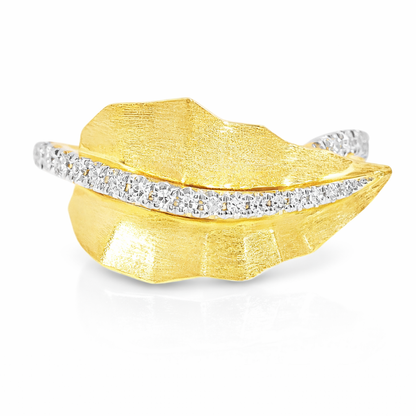 0.16CT Diamond Ring 14k Yellow Gold