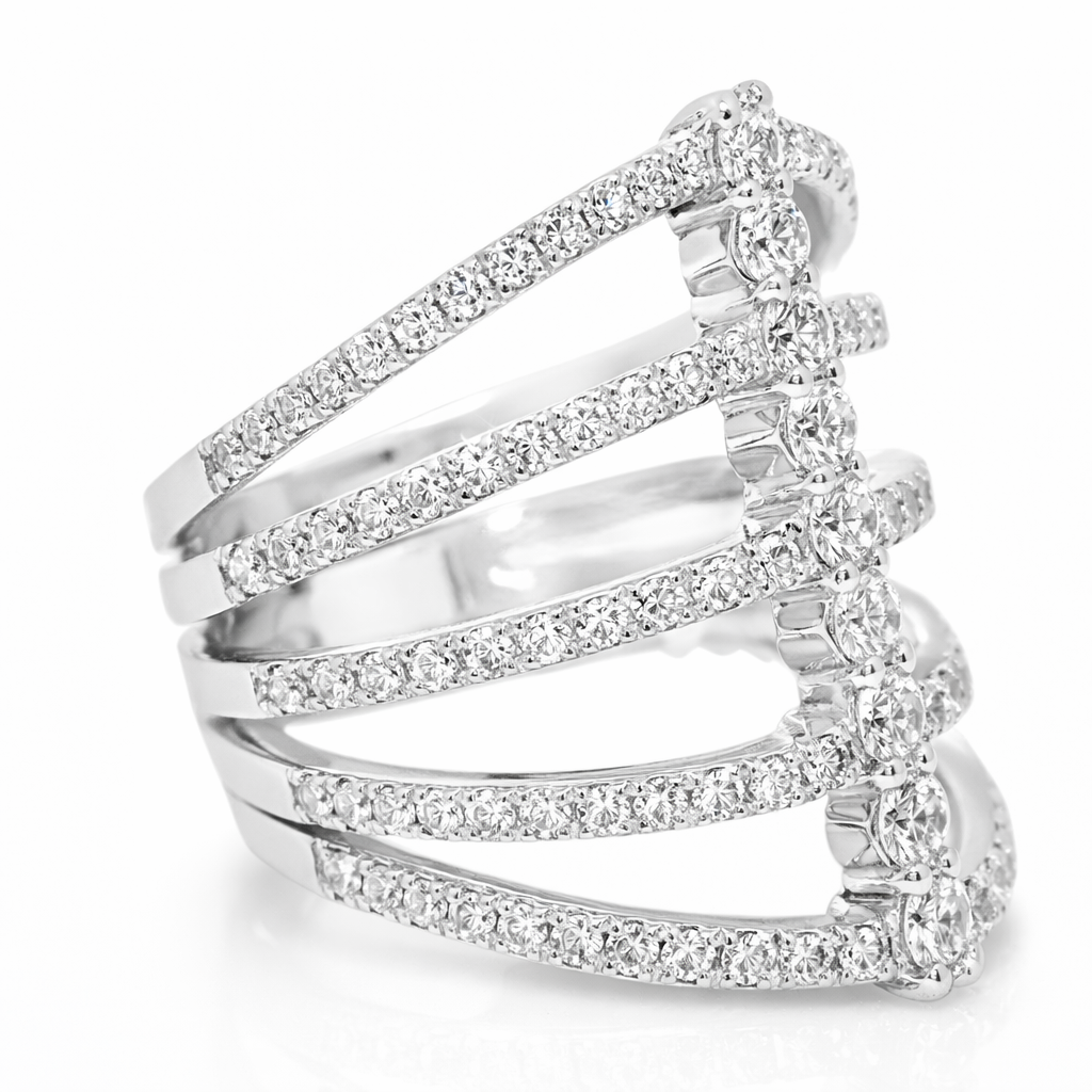 1.33CT Diamond Ring 14K White Gold