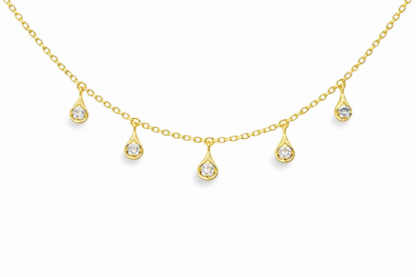 0.39CT Diamond Pendant 14k Yellow Gold