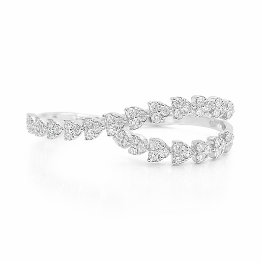 1.03CT Diamond Fashion Ring 14k White Gold