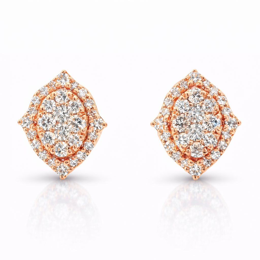 0.47CT Diamond 14k Gold Earring