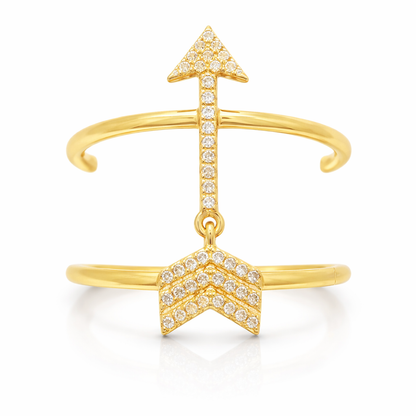 0.13CT Diamond Ring 14k Yellow Gold