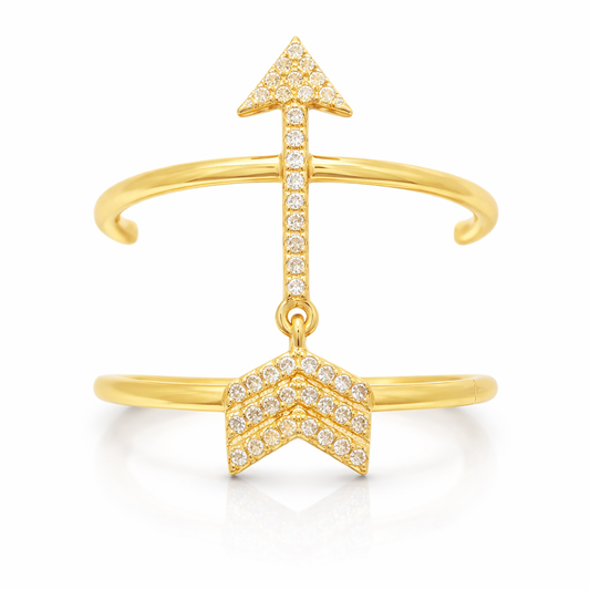 0.13CT Diamond Ring 14k Yellow Gold