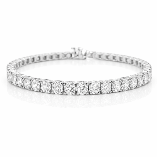 4.31CT Lab Diamond Tennis Bracelet 14k White Gold