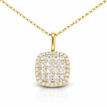 0.37CT Diamond Pendant 18k Yellow Gold