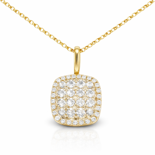 0.37CT Diamond Pendant 18k Yellow Gold