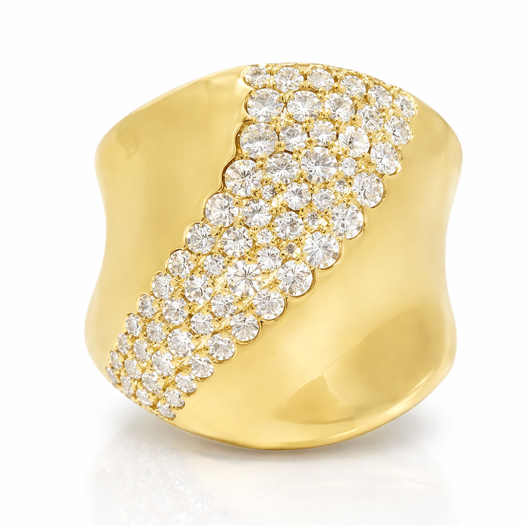 1.12CT Diamond Ring 14k Yellow Gold
