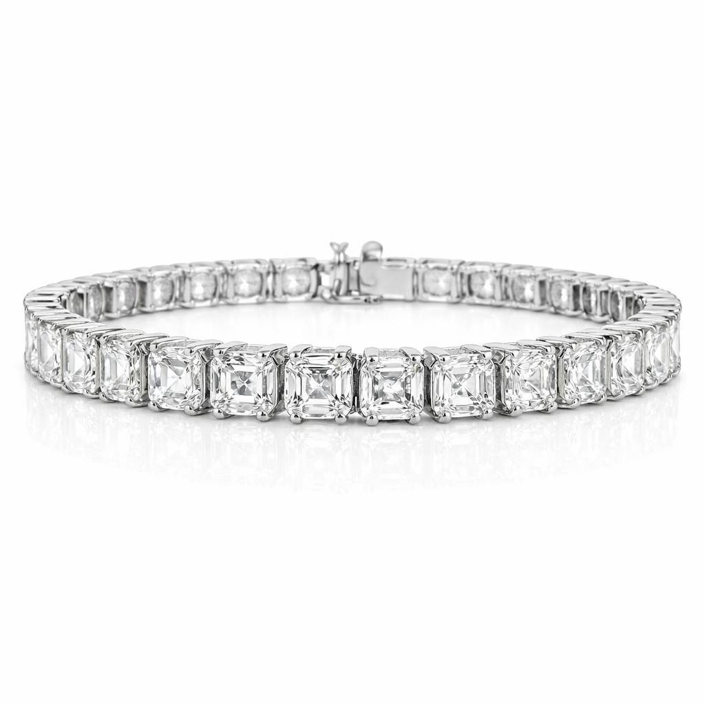 19.89Ct Lab Diamond Bracelet 14k White Gold