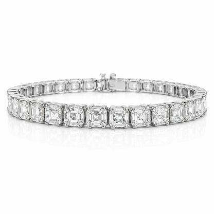 19.89Ct Lab Diamond Bracelet 14k White Gold