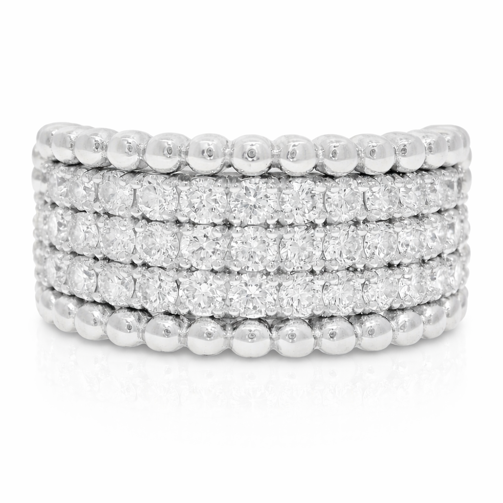 0.77CT Diamond 14K White Gold