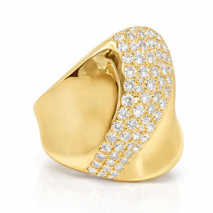 1.12CT Diamond Ring 14k Yellow Gold