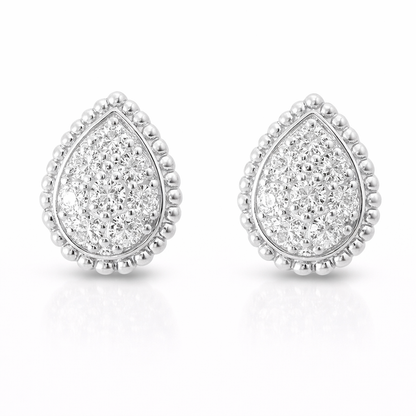 0.75CT Diamond 14k White Gold Earring