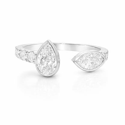 2.39CT Diamond Ring 18k White Gold