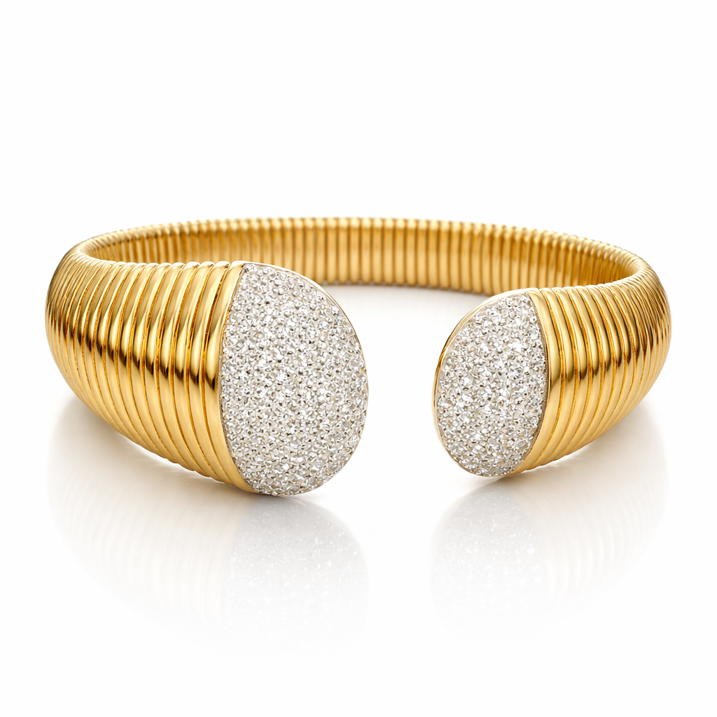 2.06ct natural diamond bangle in 14k gold – Niara