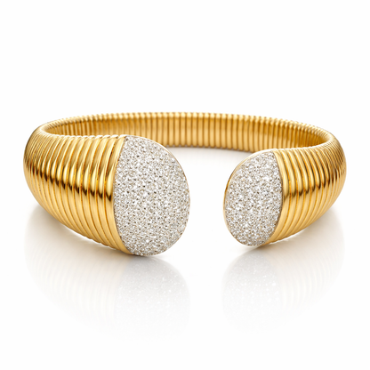 2.06ct natural diamond bangle in 14k gold – Niara