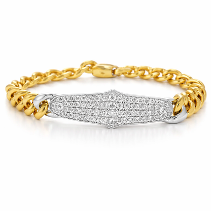 0.92CT Diamond Bracelet 14k Yellow Gold
