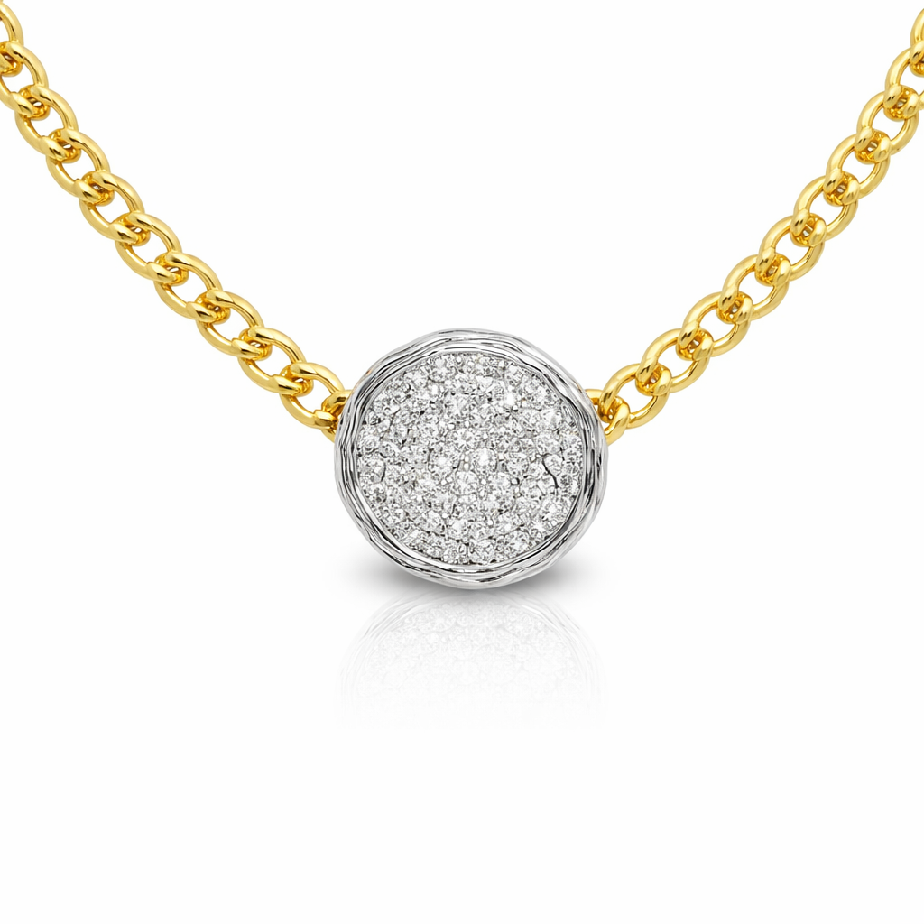 1.20CT Diamond Pendant 14k Yellow Gold