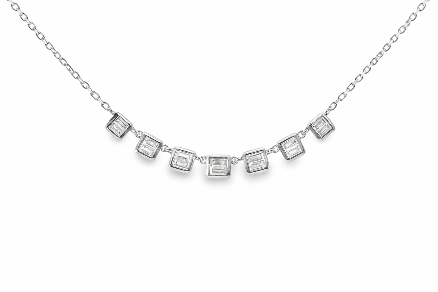 0.43CT Diamond Pendant 14k White Gold