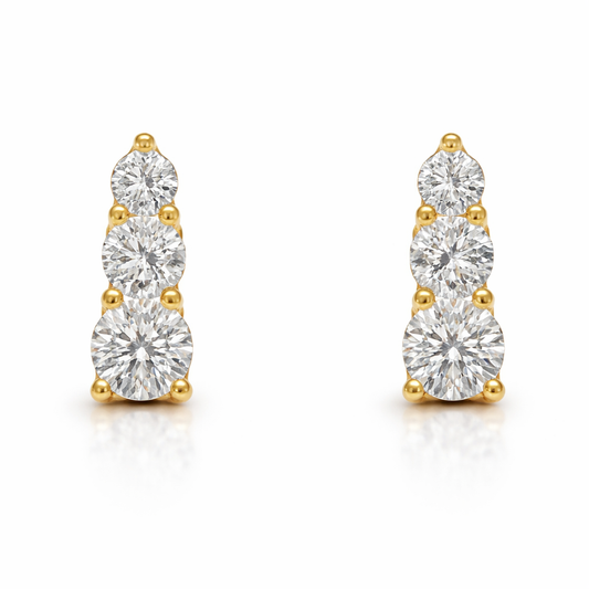 0.25CT Diamond Earring 14k Yellow Gold