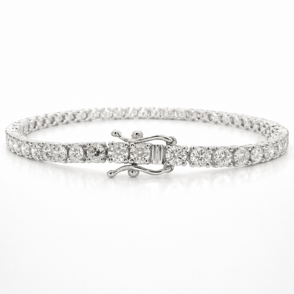 5.85 Ct Lab Diamond Bracelet 14k White Gold