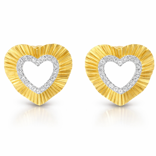 0.16CT Diamond 14k Yellow Gold Earring