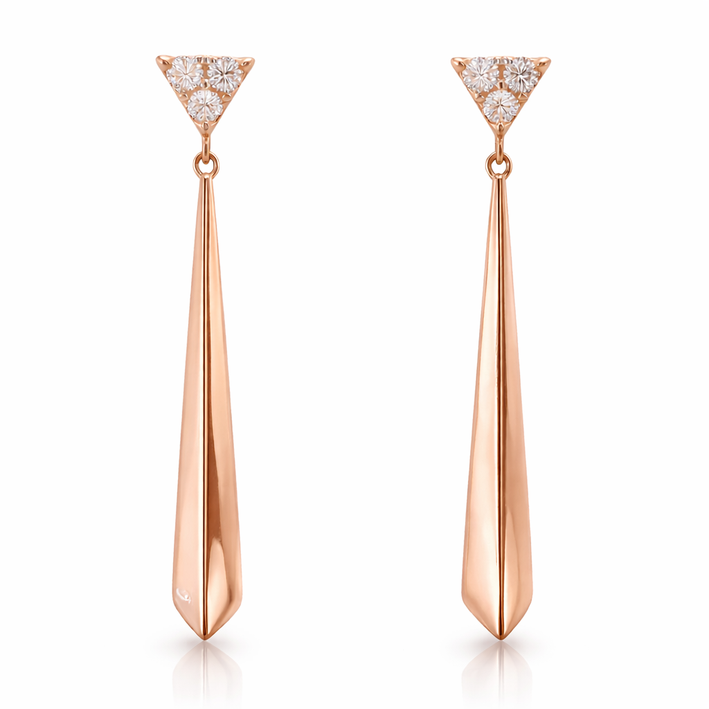 0.16CT Diamond Earring 14k Gold