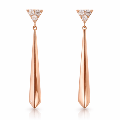 0.16CT Diamond Earring 14k Gold
