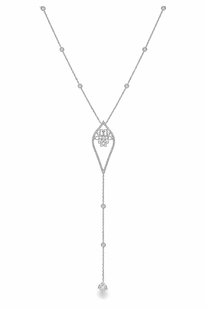 0.90CT Diamond Pendant 14k White Gold