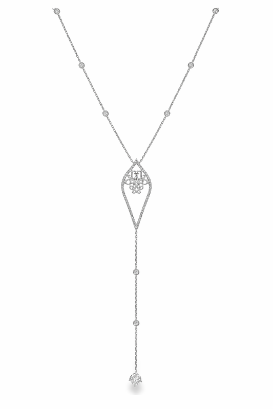 0.90CT Diamond Pendant 14k White Gold
