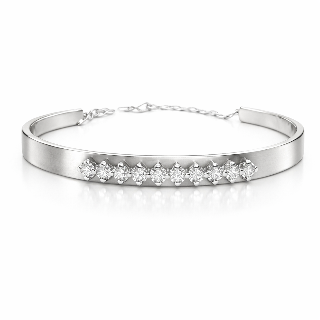 0.40CT Diamond Bangle 14k Gold