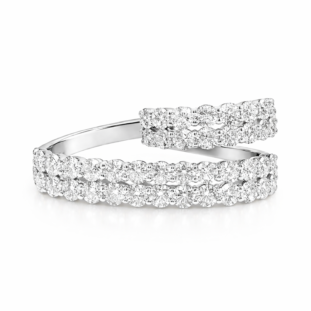 5.25CT Lab Diamond Ring 14k White Gold