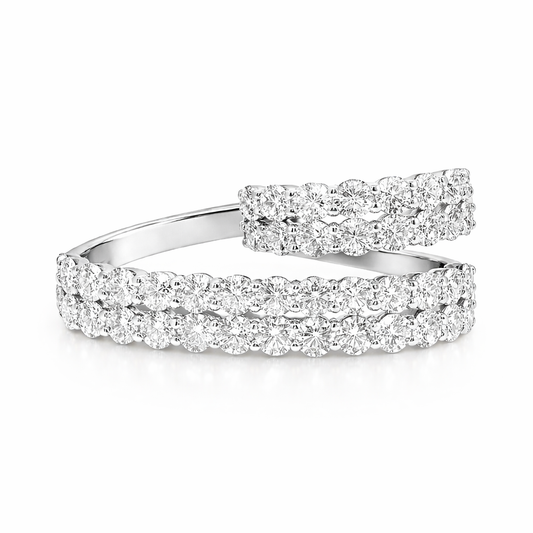 5.25CT Lab Diamond Ring 14k White Gold