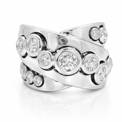 1.10CT Diamond Ring 18K White Gold