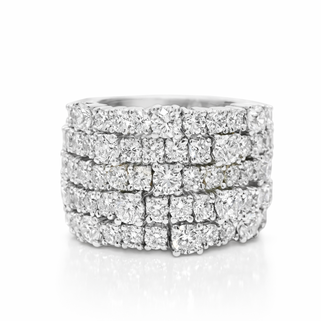 5.99ct diamond ring in 18k white gold – Niara