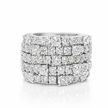 5.99ct diamond ring in 18k white gold – Niara