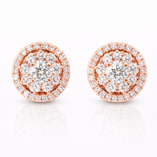 1.78CT Diamond 14k Gold Earring