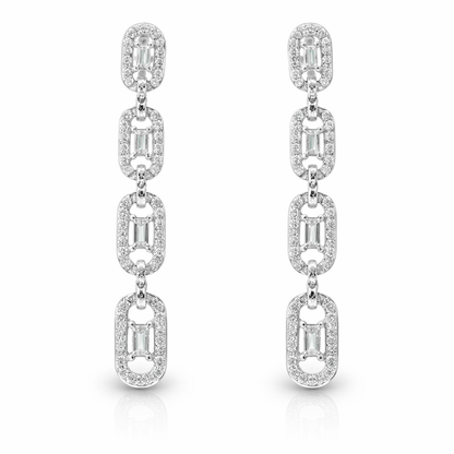 0.71CT Diamond 14k White Gold Earring