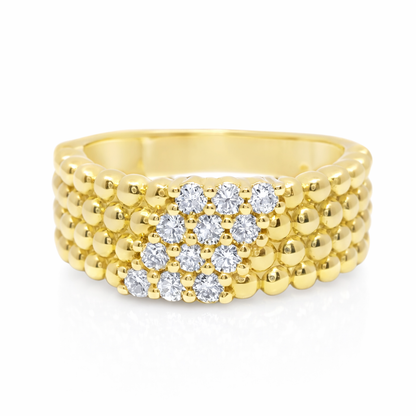 0.34CT Diamond Ring 14k Yellow Gold