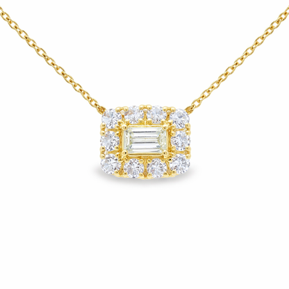 0.50CT Diamond Pendant 18k Yellow Gold