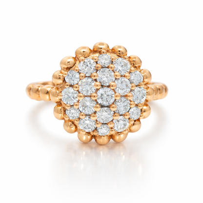 0.87CT Diamond 18K Rose Gold