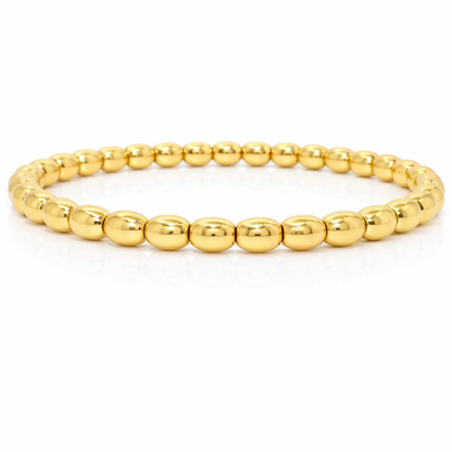 Plain Stretch Bangle 14k Yellow Gold