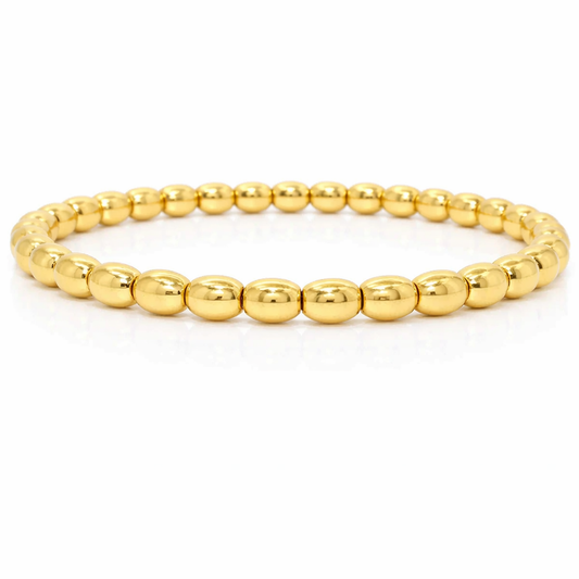 Plain Stretch Bangle 14k Yellow Gold