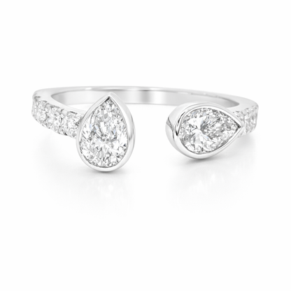 1.09CT Diamond Ring 18k White Gold